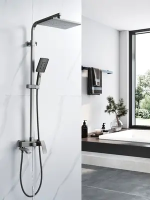 Душевая система с тропическим душем и смесителем Rose R1556T