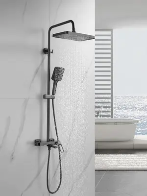 Душевая система с тропическим душем и смесителем Shevanik S6836T