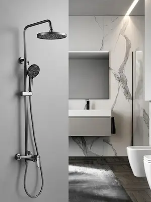 Душевая система с тропическим душем и смесителем Shevanik S4336T