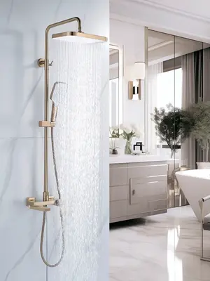 Душевая система с тропическим душем и смесителем Rose R1836G