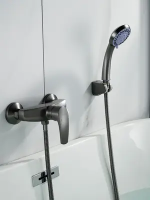 Настенный смеситель для душа с лейкой без излива Shevanik S5016T