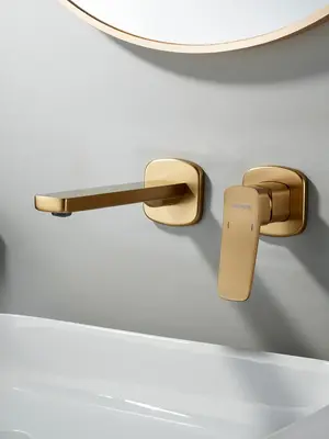 Настенный смеситель для накладной раковины в ванну Shevanik S9941G