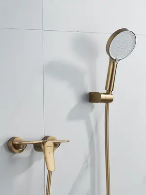 Настенный смеситель для душа с лейкой без излива Shevanik S4716G