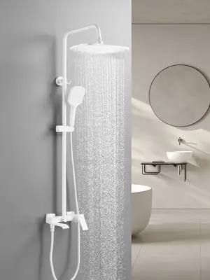 Душевая система с тропическим душем и смесителем Shevanik S4036C