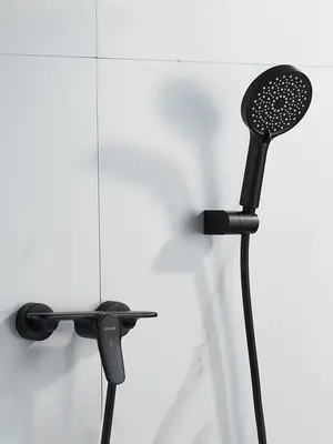 Настенный смеситель для душа с лейкой без излива Shevanik S4716H