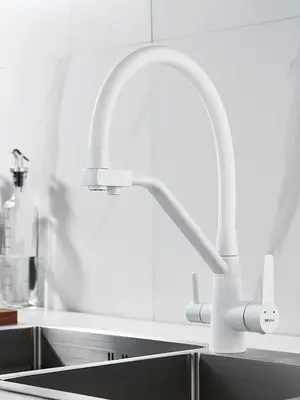 Смеситель для кухни с гибким изливом и фильтром Shevanik S968C