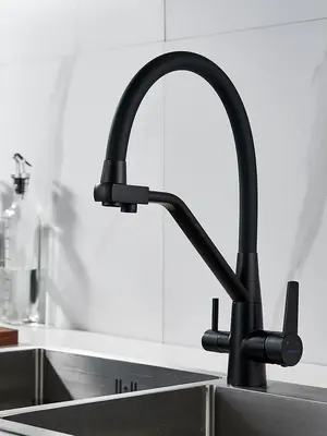 Смеситель для кухни с гибким изливом и фильтром Shevanik S968H