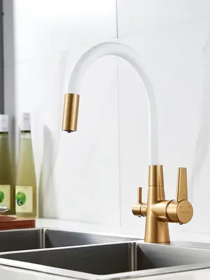 Смеситель для кухни с гибким изливом и фильтром Shevanik S668G