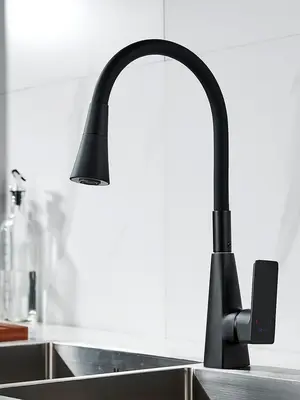 Смеситель для кухни с гибким изливом и душем Shevanik S543H-3