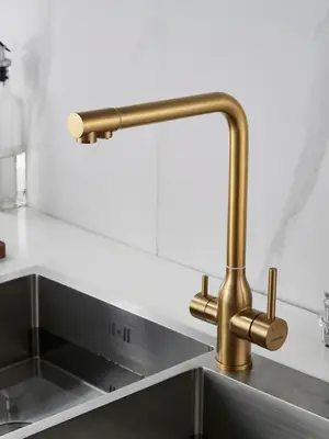 Смеситель на кухню для мойки с фильтром Shevanik S248G