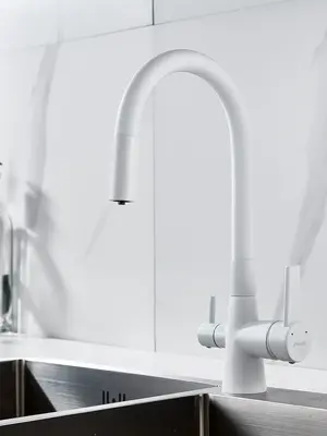 Смеситель для кухни с гибким изливом и фильтром Shevanik S668C