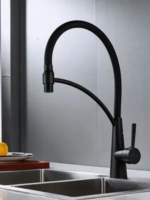 Смеситель для кухни с гибким изливом и душем Shevanik S743H-3