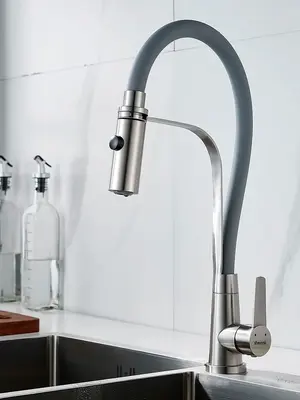 Смеситель для кухни с гибким изливом и душем Shevanik S943L-9