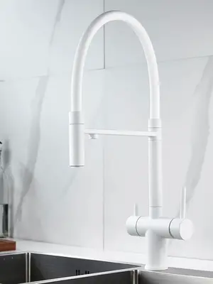 Смеситель для кухни с гибким изливом и фильтром Shevanik S178C