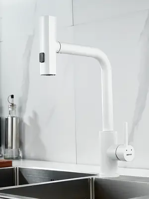 Однорычажный смеситель для кухни с выдвижной лейкой Shevanik S263C