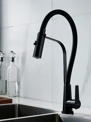 Смеситель для кухни с гибким изливом и душем Shevanik S943H-3