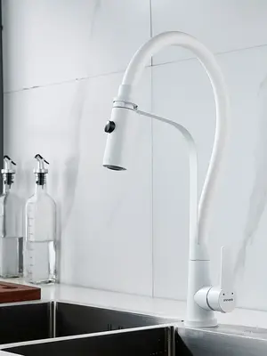 Смеситель для кухни с гибким изливом и душем Shevanik S943C-1