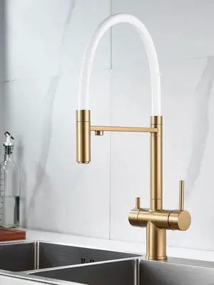 Смеситель для кухни с гибким изливом и фильтром Shevanik S178G