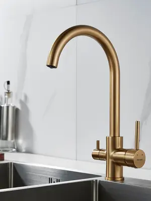 Высокий смеситель для кухни с фильтром для воды Shevanik S128G