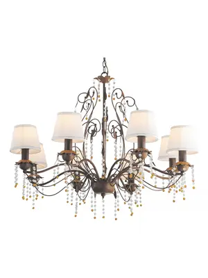 Подвесная люстра Arte Lamp Medici A9468LM-8BR