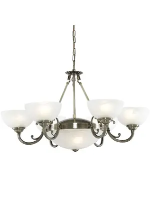 Подвесная люстра Arte Lamp Windsor White A3777LM-6-2AB