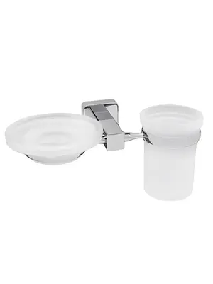 Держатель стакана и мыльницы WasserKRAFT Lippe K-6526