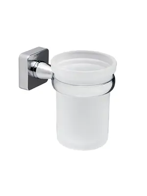 Стакан для зубных щеток стеклянный WasserKRAFT Lippe K-6528