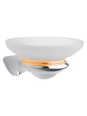 Мыльница настенная для ванной Vitra Assos A4418205 хром/золото