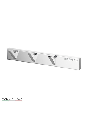 Планка с 3-мя крючками Linea G TIFFANY LUX TIF 902 хром стразы