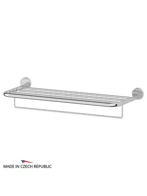 Полка для полотенец 70 см с держателем FBS Luxia LUX 043 хром