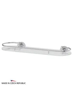 Полка 40 см для ванной FBS Nostalgy NOS 014 матовое стекло хром