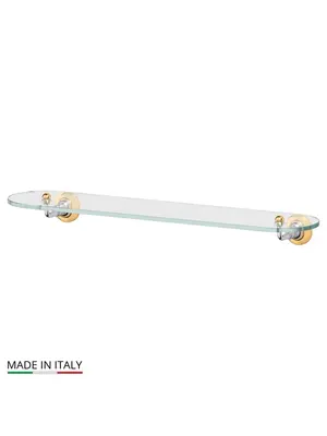 Полка настенная стеклянная 60 см 3SC Stilmar STI 115 хром/золото