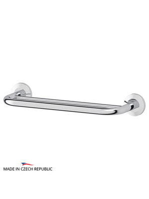 Держатель рейлинг для полотенец двойной 40 см FBS Standard STA 035 хром