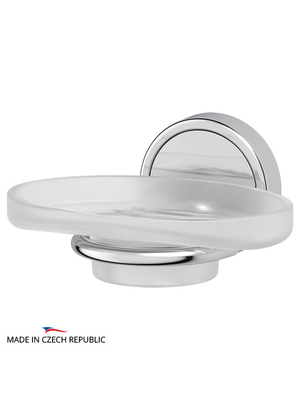 Мыльница стеклянная для ванной FBS Luxia LUX 010 хром