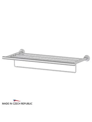 Полка для полотенец 60 см с держателем FBS Vizovice VIZ 042 хром