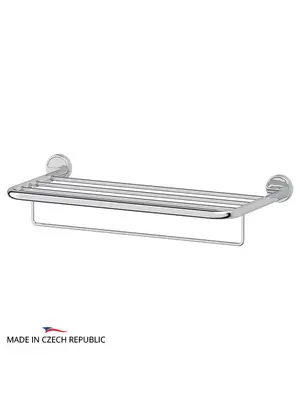 Полка для полотенец 60 см с держателем FBS Luxia LUX 042 хром