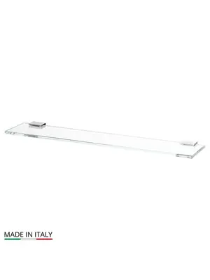Полка настенная стеклянная 60 см Linea G TIFFANY LUX TIF 911 хром стразы