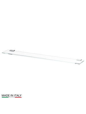Полка настенная стеклянная 80 см Linea G TIFFANY TIF 012 хром