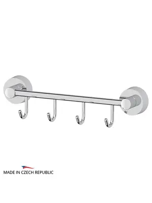 Держатель с 4-мя крючками 25 см FBS Nostalgy NOS 025 хром