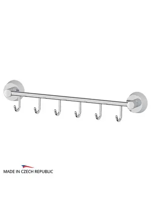 Держатель с 6-ю крючками 35 см FBS Vizovice VIZ 027 хром