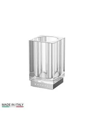Стакан настольный Linea G TIFFANY LUX TIF 916 хрусталь хром стразы