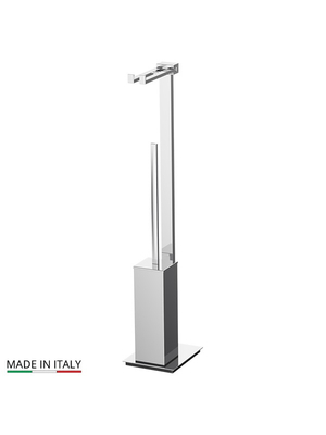Стойка с ершом и держателем туалетной бумаги Linea G TIFFANY TIF 021 хром