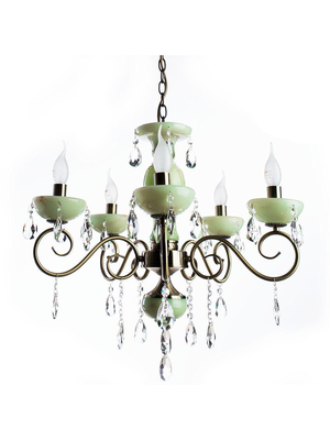 Подвесная люстра Arte Lamp Onyx Green A9592LM-5AB