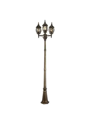 Садово-парковый светильник Arte Lamp Atlanta A1047PA-3BN