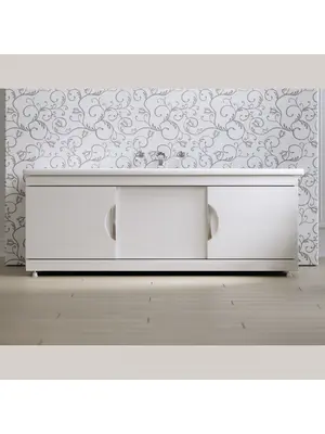 Экран под ванну Alavann Monaco Still раздвижной 150 см МДФ белый