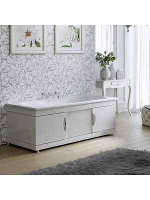 Экран под ванну Alavann Monaco Still раздвижной 170 см МДФ белый