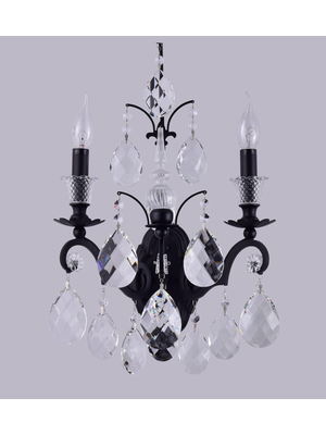 Бра Crystal Lux Magnifico AP2 Black/Transparent