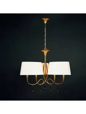Подвесная люстра Mantra Paola Painted Gold 3540