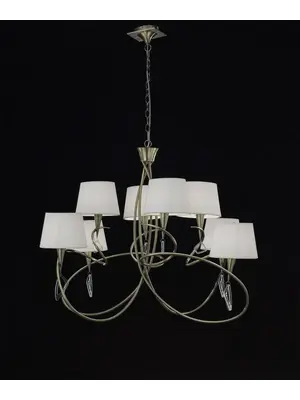 Подвесная люстра Mantra Mara Antique Brass 1634