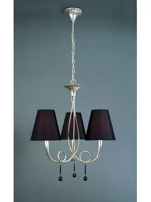Подвесная люстра Mantra Paola Painted Silver 3532